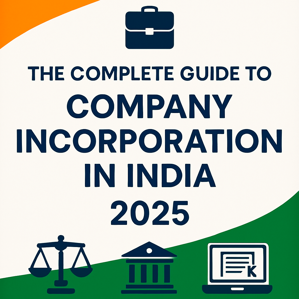 Complete guide to company incorporation in India 2025 - step by step process for business registration with MCA forms and requirements